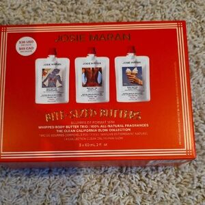 Josie Maran Bite-Sized Butters Trio in Red Packaging